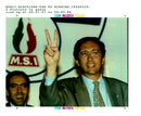 1994 NEO FASCIST ITALIAN SOCIAL MOVEMENT MSI WON LUCIANO MELLACE WRITER ITALY - Vintage Photograph