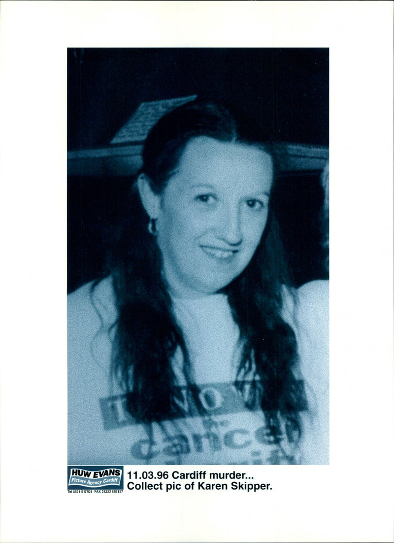 1996 KAREN SKIPPER WAS MURDERED CARDIFF SHE FOUND SHIPPER PUBLISHED - Vintage Photograph
