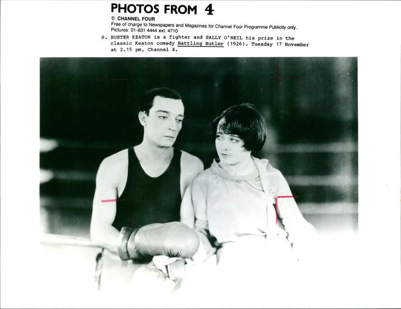 Buster Keaton and Sally O'Neil - Vintage Photograph