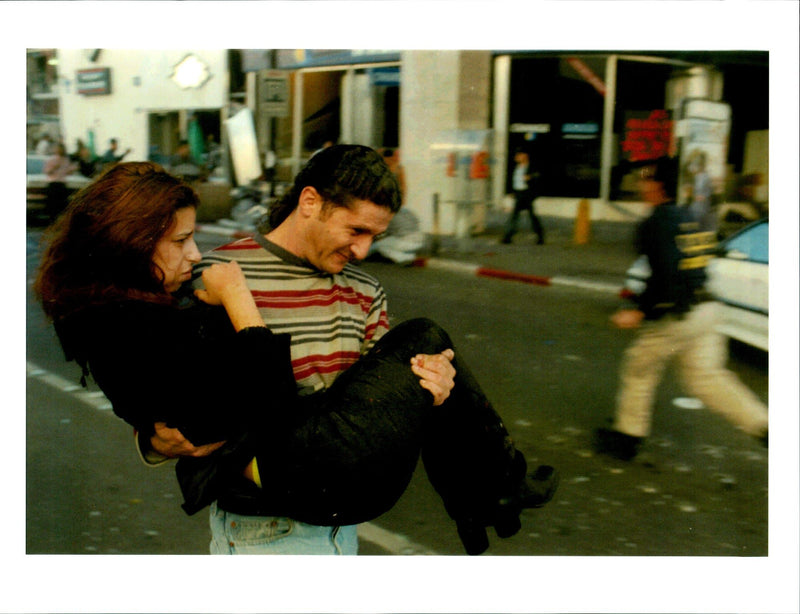 1996 THE MUSLIM MILITANT GROUP HAMAS CLAIMED RESPONSIBILITY TITLE WRITER COUNTRY - Vintage Photograph