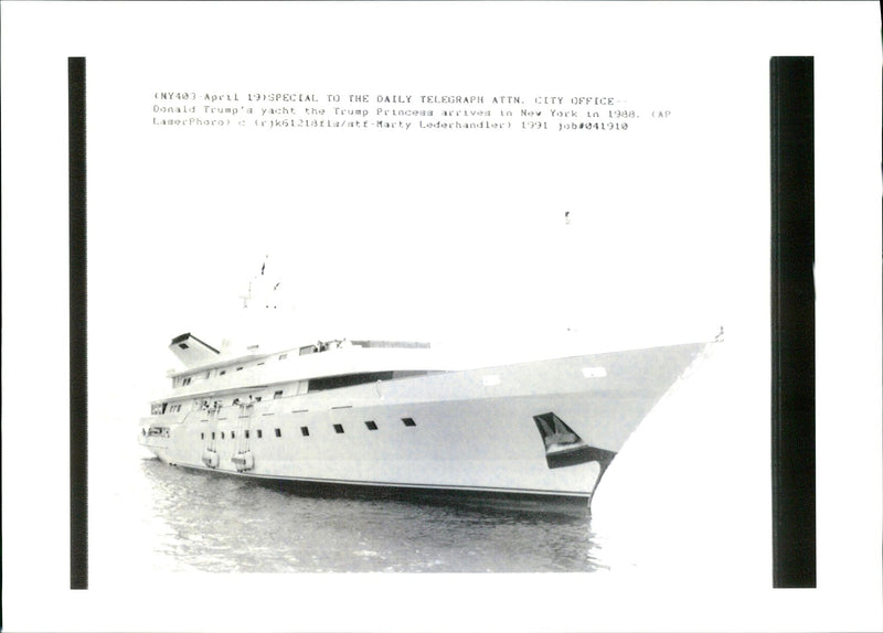 Ship: Yacht: The Trump Princess. - Vintage Photograph