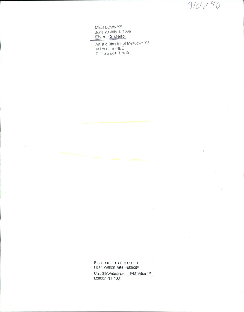 Elvis Costello - Vintage Photograph