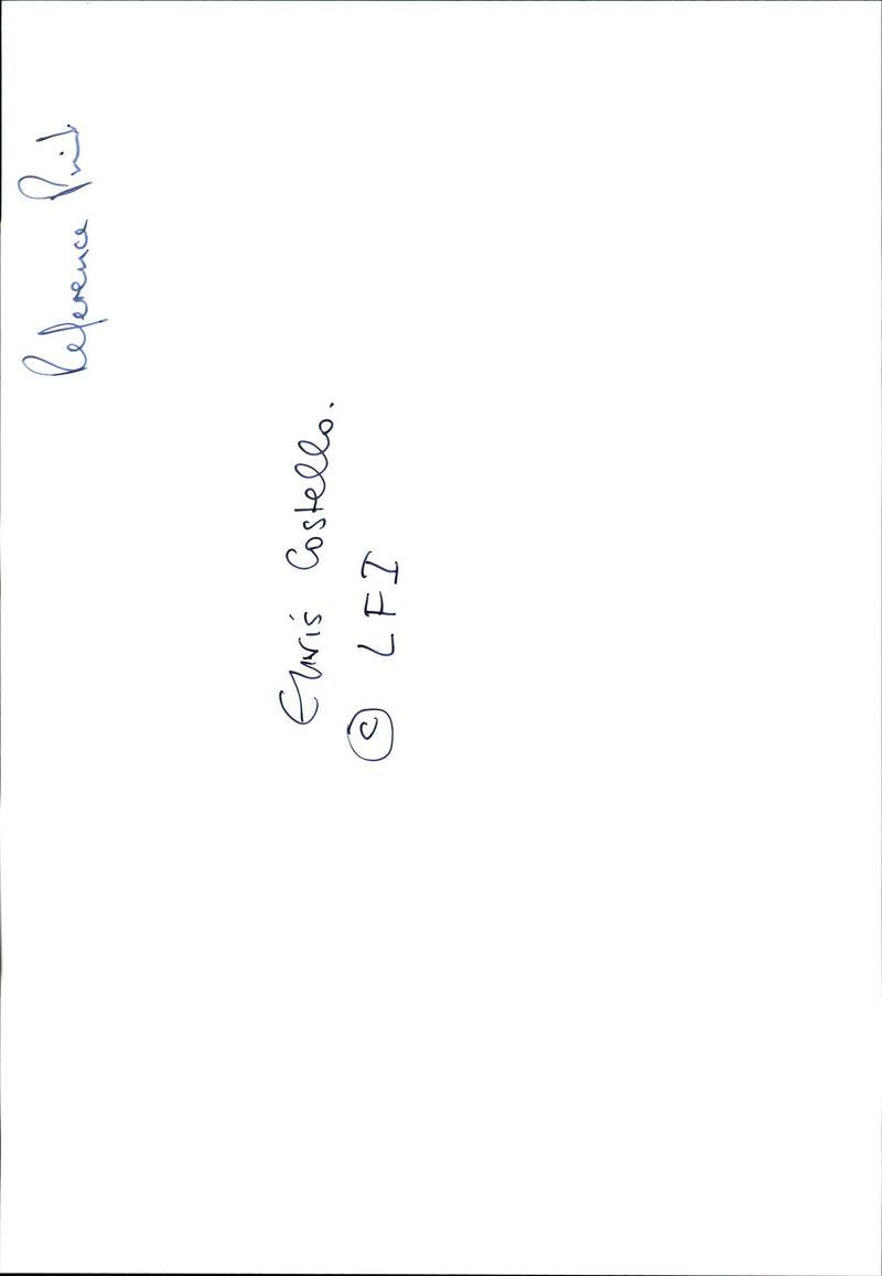 Elvis Costello - Vintage Photograph