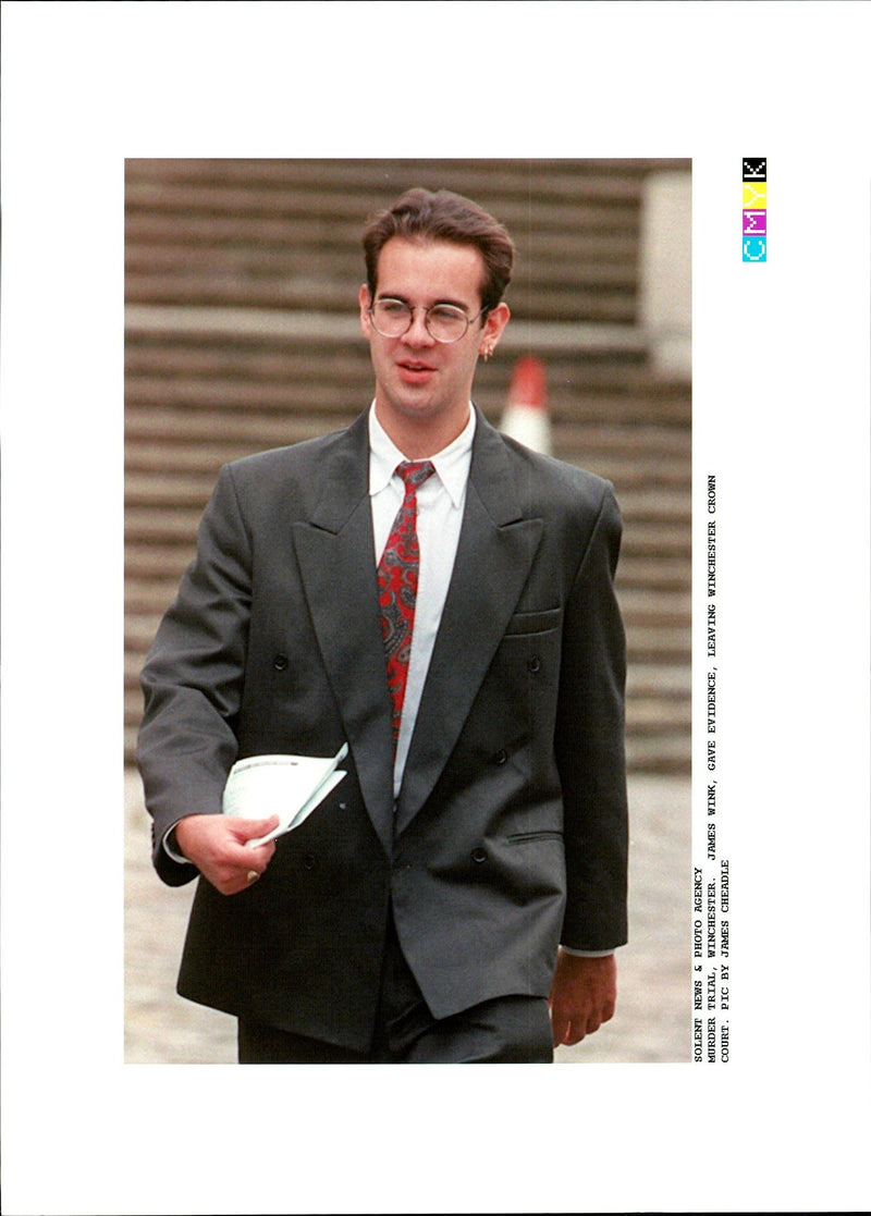 WINK WAS FOUND GUILTY THE MURDER HIS FRIEND AND JAMES CHEADLE - Vintage Photograph