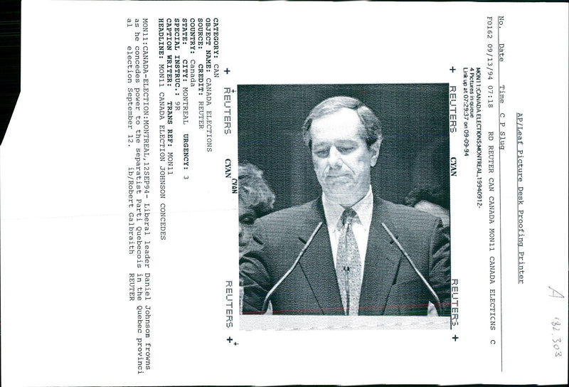 1994 PICTURES ROBERT GALBRAITH REUTER DANIEL JOHNSON WRITER LEADER COUNTRY - Vintage Photograph