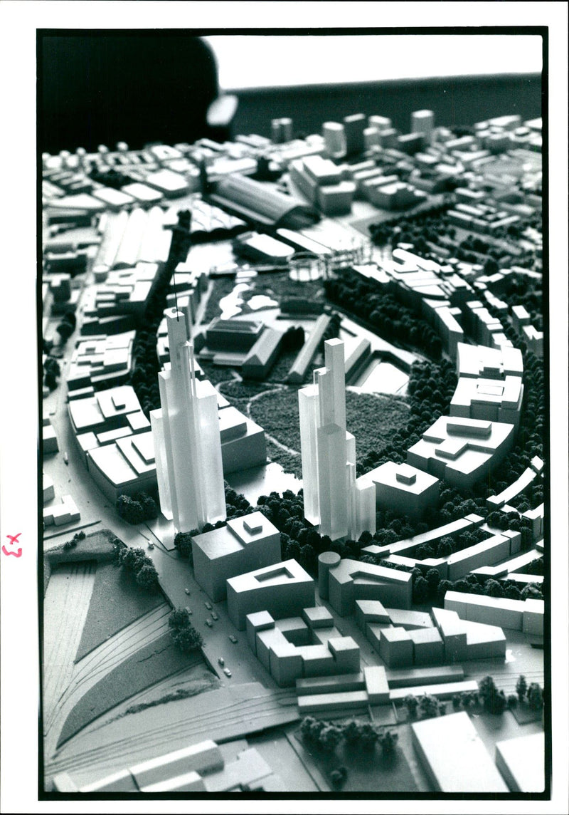 KINGS CROSS PANCRAS NEW UNDERGROUND RAIL TERMINAL HOUSING NATURE RES - Vintage Photograph