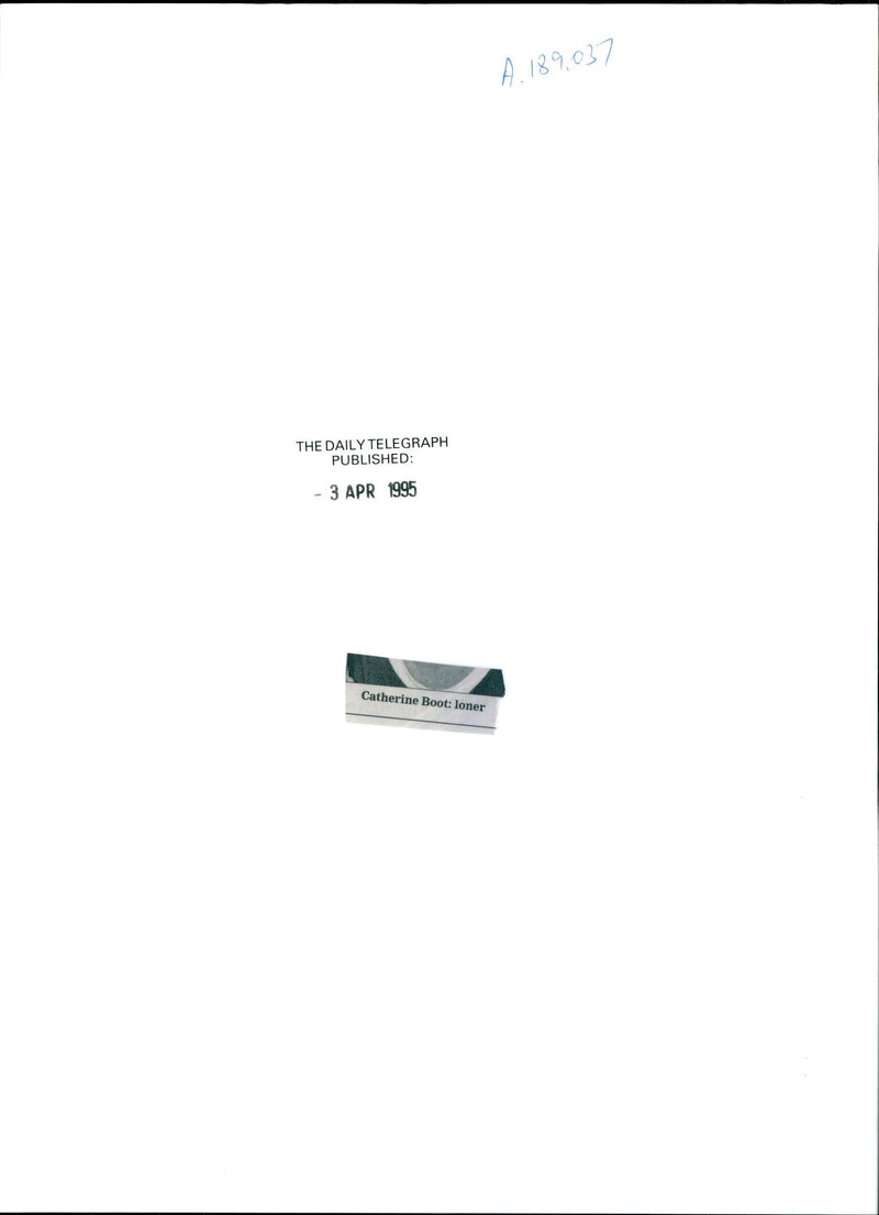 1995 CATHERINE MAXINE BOOT WHO NOW SUBJECT MURDER ENQUIRY SINCE PUBLISHED - Vintage Photograph