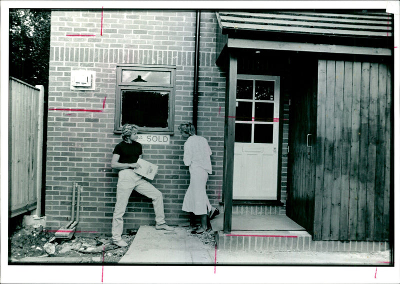 FIRST TIME BUYERS OFTEN NEED EXTRA HELP START MORTGA - Vintage Photograph