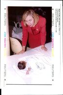 1994 FIRST LADY HILLARY ROD RICK WILKING WILLIAM WRITER VISIT PRESIDENT NAMED - Vintage Photograph