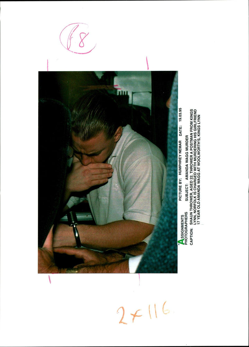 1995 YEAROLD BOY CHARGED WITH MURDERIG LYONS HUMPHREY AMANDA SHAUN - Vintage Photograph