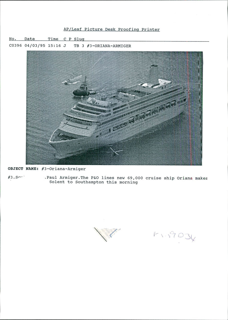 Ship Oriana - Vintage Photograph