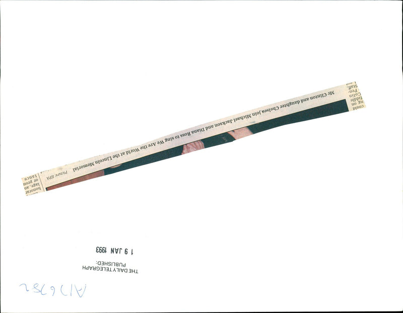 Bill Clinton with other Famous People - Vintage Photograph