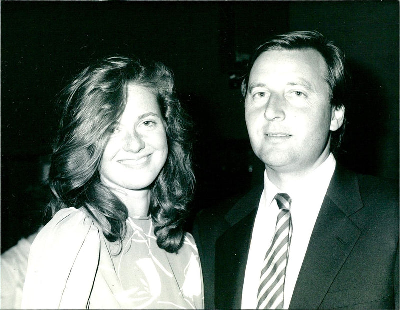 Hon. Michael J.U. Knatchbull and his wife Mrs. Melissa Knatchbull. - Vintage Photograph