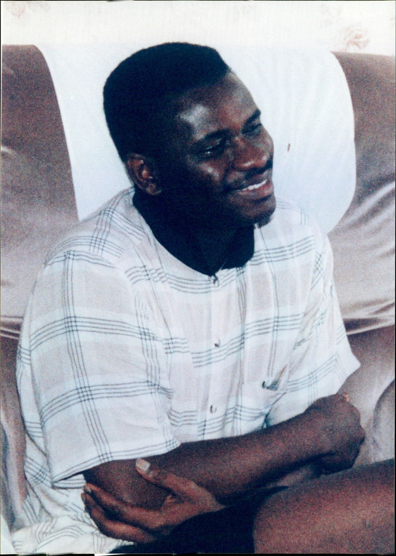 GANNITU AJEDE MURDERED HIS FLAT ANDREW LABBIE ACCUSED OLD BAILEY - Vintage Photograph