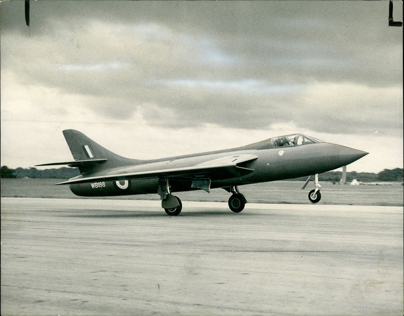 Hawker Hunter Aircraft - Vintage Photograph