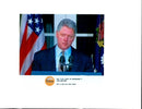1995 BILL CLINTON PRESIDENT ANNOUNCES THE USA WRITER COUNTRY - Vintage Photograph