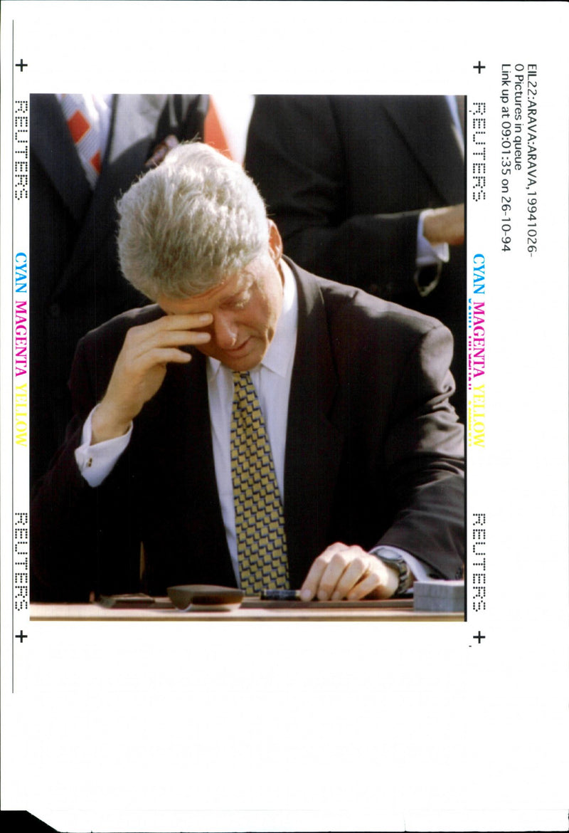 1994 LEAF PICTURE DESK PROOFING PRINTER CLINTON GARY WRITER COUNTRY - Vintage Photograph