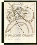 1987 SMALL GERMAN PLANE CIRCLED RED SQUARE THURSDAY MOSCOW MAP SHOWS CONCERT - Vintage Photograph