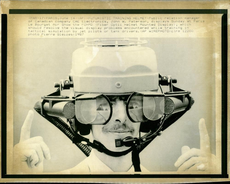 Fiber Optic helmet - Vintage Photograph