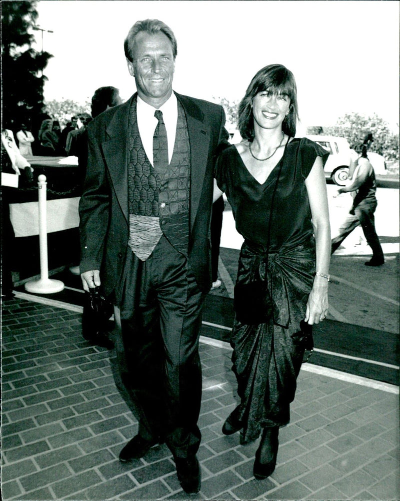 Actor Corbin Bernsen with his wife actress Amanda Pays - Vintage Photograph