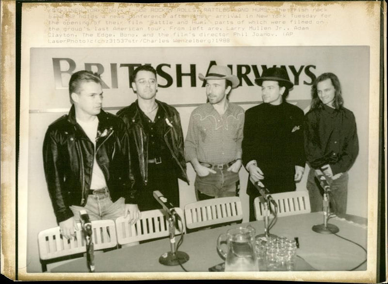 U2 Rock band - Vintage Photograph