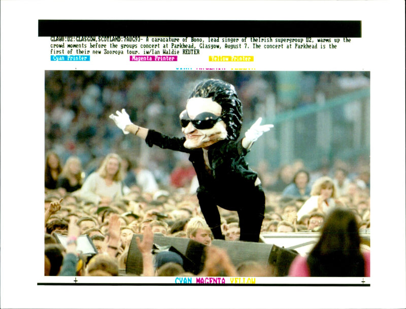 U2 Rock band - Vintage Photograph