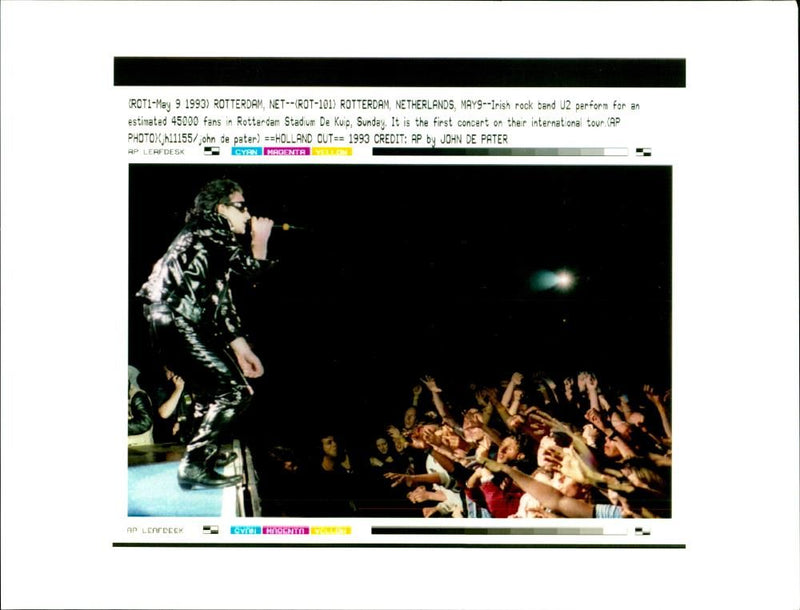 U2 Rock band - Vintage Photograph