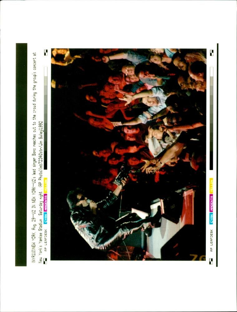 U2 Rock band - Vintage Photograph