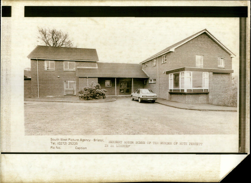 1988 HERBERT HOUSE WAS THE SCENE MURDER HUTE PERRETT LISBURY - Vintage Photograph