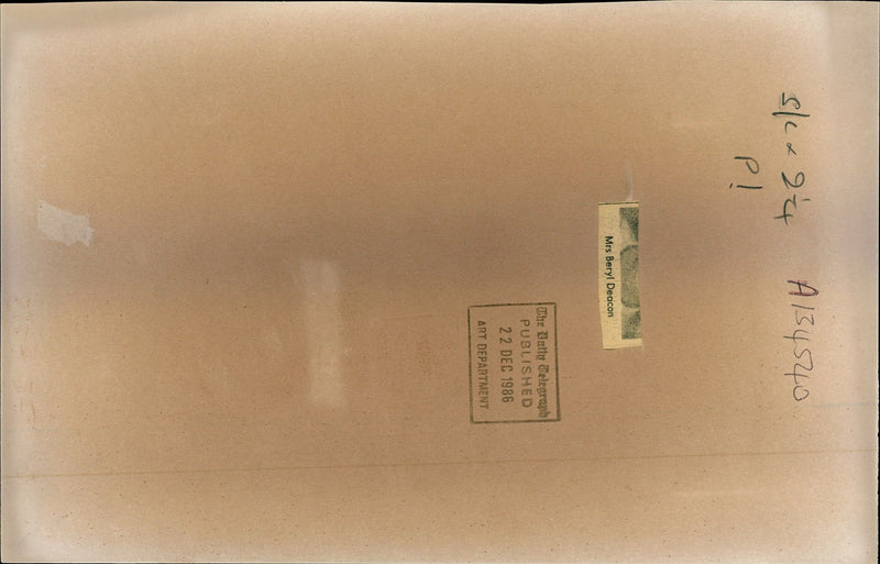 1986 MRS BERYL DEACON WAS MURDERED SHE FOUND DEAD HER HOME PUBLISHED - Vintage Photograph