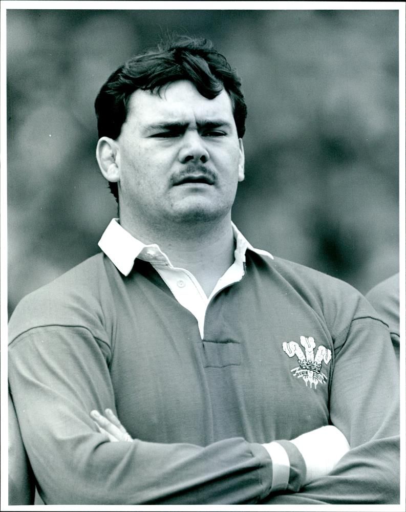 Andy Allen, Welsh former rugby union player - Vintage Photograph