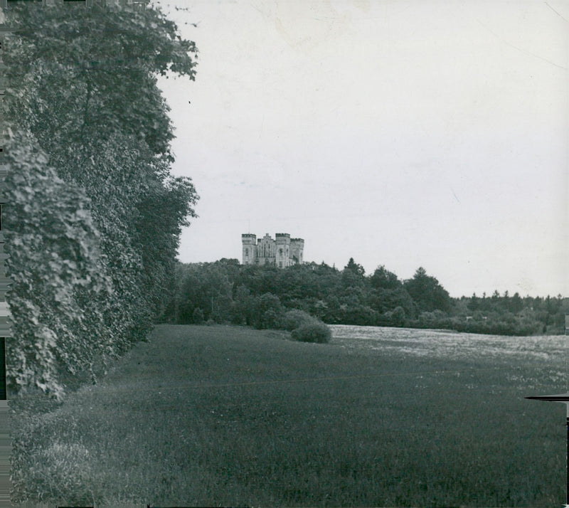 View from Bogesund towards the castle - Vintage Photograph