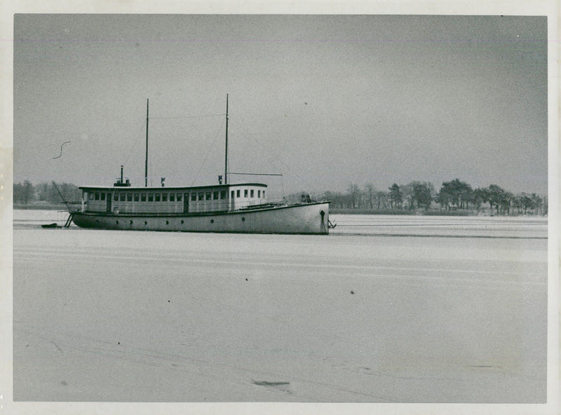 Boat in Djursholm. - Vintage Photograph