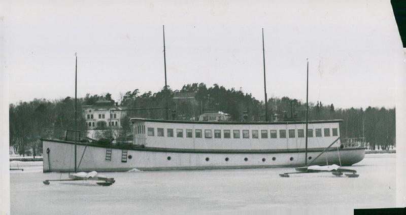 Boat in Djursholm. - Vintage Photograph