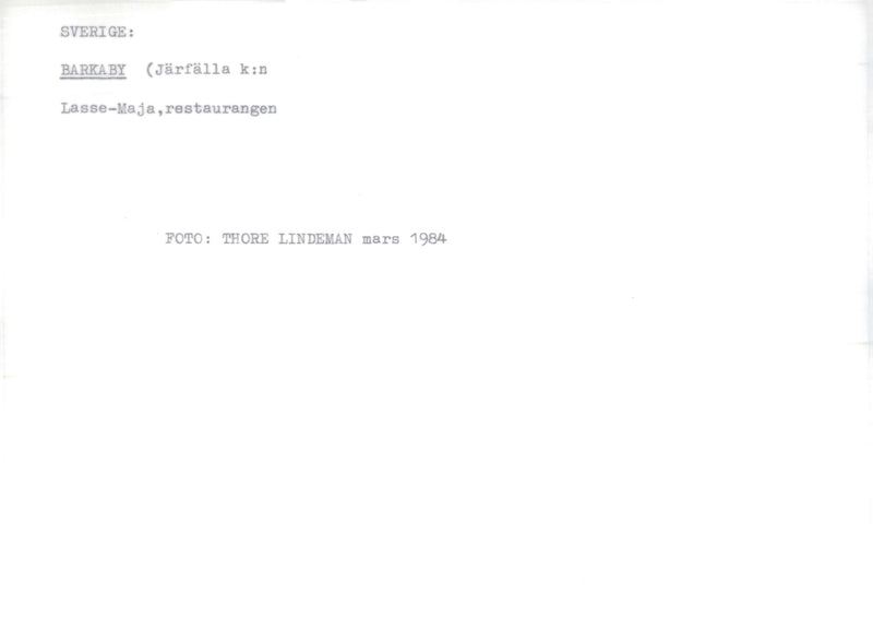 Lasse-Maja restaurant - Vintage Photograph