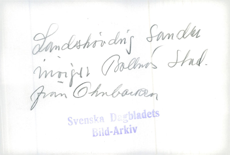 County Governor Sandler inaugurates BollnÃ¤s city - Vintage Photograph