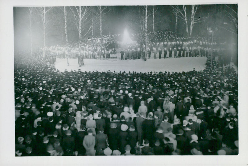 County Governor Sandler inaugurates BollnÃ¤s city - Vintage Photograph