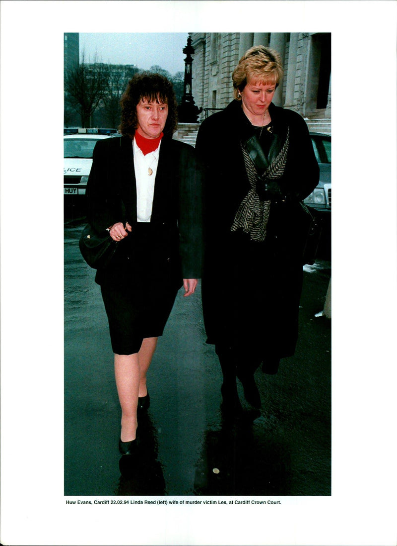 1994 LIFE LICE HUY CARDIFF LINDA REED LEFT WIFE MURDER HUW EVANS - Vintage Photograph