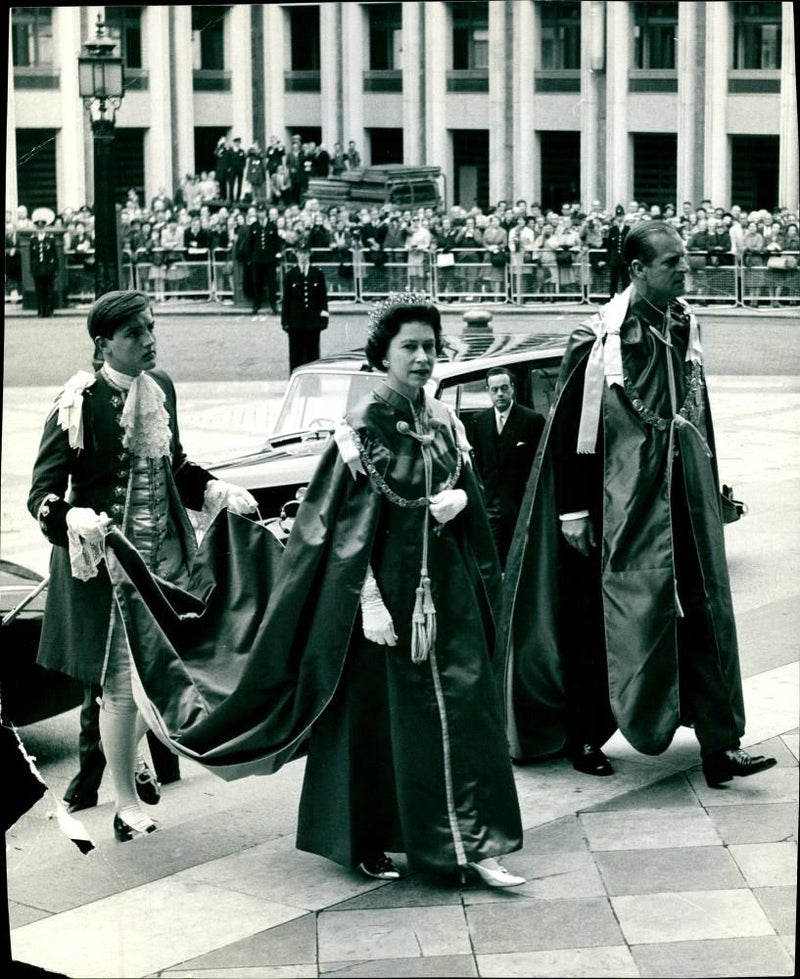 Queen Elizabeth II and Prince Philip - Vintage Photograph