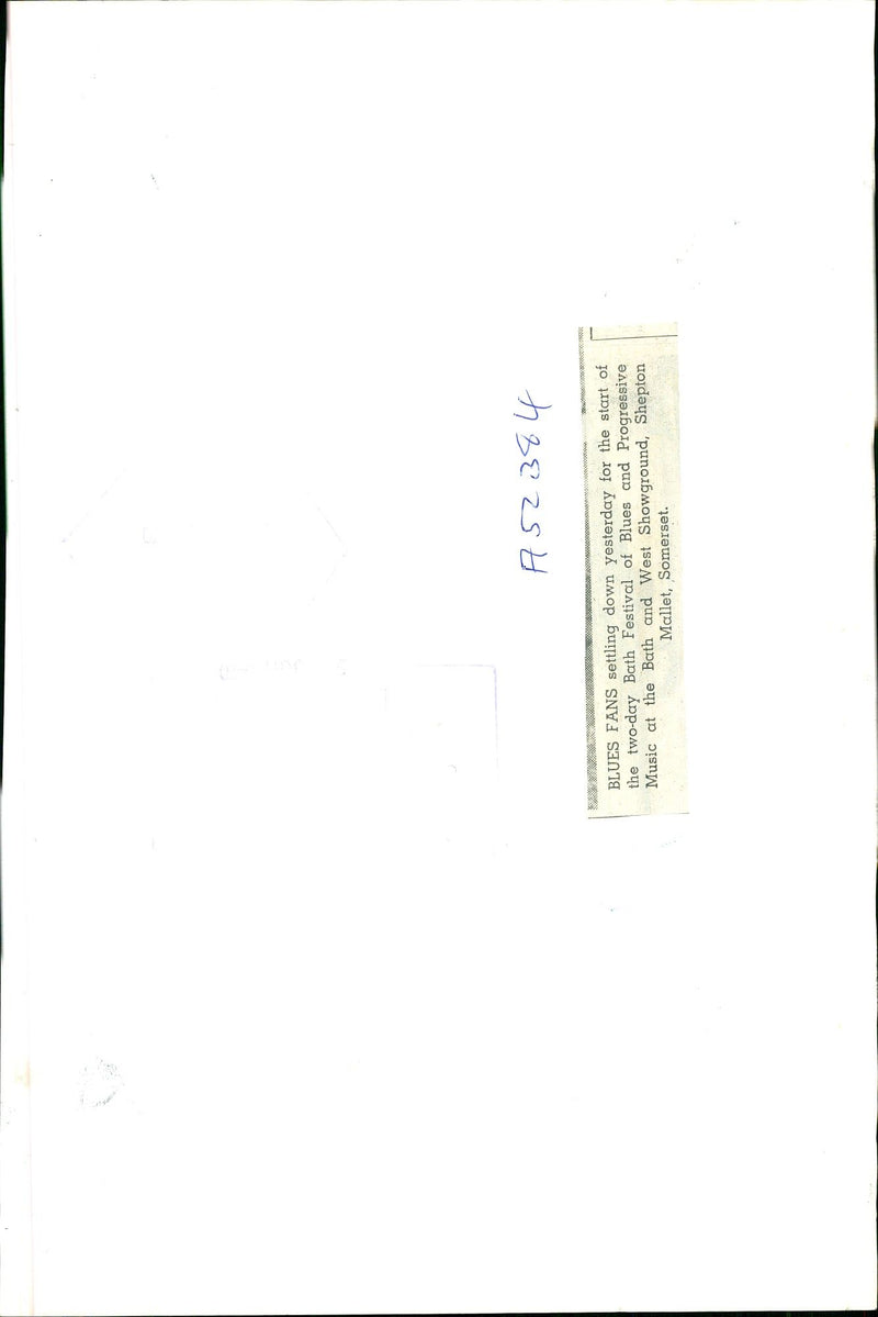 TWO DAY BATH FESTIVAL BLUES AND PROGRESSIVE MUSIC THE WEST - Vintage Photograph