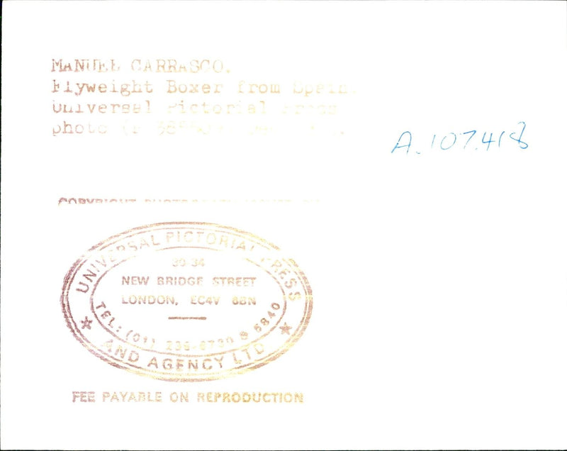 Manuel Carrasco - Vintage Photograph