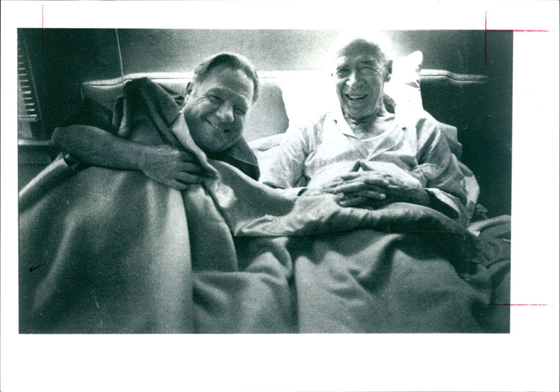 Lawrence Durrell and Miller - Vintage Photograph