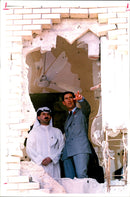 Prince Charles and a Kuwaiti Sheikh - Vintage Photograph