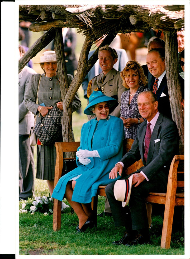 Queen Elisabeth II and Prince Philip - Vintage Photograph