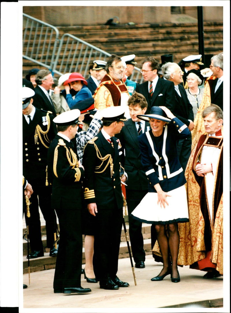 British Royals in Liverpool - Vintage Photograph