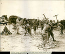 Italian troops road-making - Vintage Photograph