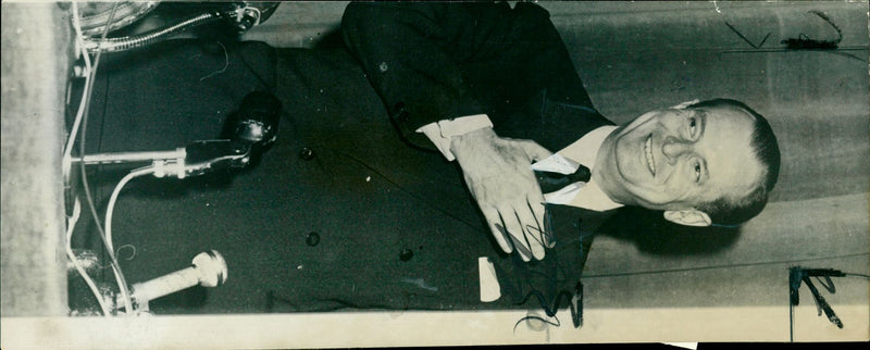 Jean Lecanuet and wife - Vintage Photograph