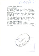 Jean Lecanuet and wife - Vintage Photograph