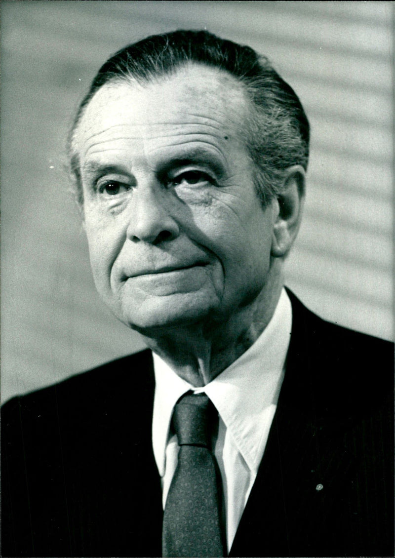 Jean Lecanuet and wife - Vintage Photograph