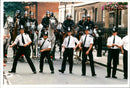 Police deployed at Downing Street - Vintage Photograph